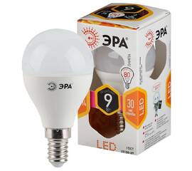 Лампа светодиодная Эра E14 9W 2700K LED P45-9W-827-E14 Б0029041