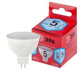 Лампа светодиодная Эра GU5.3 5W 4000K LED MR16-5W-840-GU5.3 R Б0049639