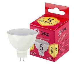 Лампа светодиодная Эра GU5.3 5W 2700K LED MR16-5W-827-GU5.3 R Б0050230
