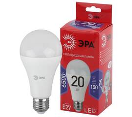 Лампа светодиодная Эра E27 20W 6500K LED A65-20W-865-E27 R Б0045326