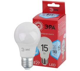 Лампа светодиодная Эра E27 15W 4000K LED A60-15W-840-E27 R Б0046356