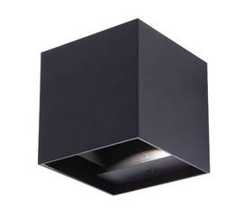 Уличный настенный светильник Uniel ULU-S55B-2x3W/3000K+4000K+6000K IP65 BLACK UL-00010853