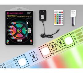 Светодиодная лента Ambrella Light LED Strip 12В 5050 14,4Вт/м RGB 5м IP20 GS2402