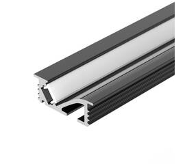 Алюминиевый профиль Arlight SL-BEVEL-W21-F-2000 ANOD BLACK 048997