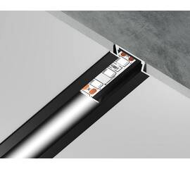 Алюминиевый встраиваемый профиль Ambrella Light Alum Profile GP1001BK/BK