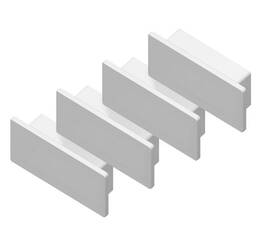 Заглушка (4 шт.) Ambrella Light Alum Profile GP8400