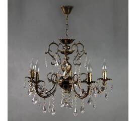 Подвесная люстра Ambiente Alicante 8888/5 PB Leaf Crystal