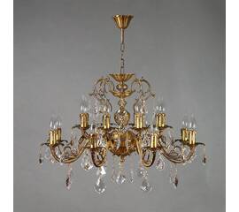 Подвесная люстра Ambiente Alicante 8888/8+8 AB Leaf Crystal