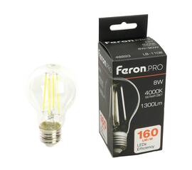 Светодиодная лампа Feron LB-1108 E27 8W 4000K 48893