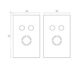 Торцевая заглушка (2 шт.) ST Luce Skyflat ST068.509.13