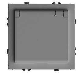 Розетка 1-местная с крышкой и защитными шторками Stekker Эмили RST16-5112-10 49959