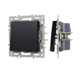 Механизм выключателя одноклавишный проходной Arlight SWT-MKP1-PL-BK (250V, 16A) 043715