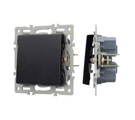 Механизм выключателя одноклавишный перекрестный  Arlight SWT-MKX1-PL-BK (250V, 16A) 043719