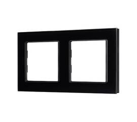 Рамка двухместная Arlight FRM-GLARE-GS-2-BK 043797