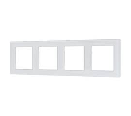 Рамка четырехместная Arlight FRM-GLARE-GS-4-WH 043802