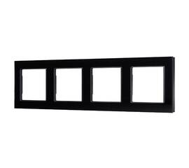 Рамка четырехместная Arlight FRM-GLARE-GS-4-BK 043803