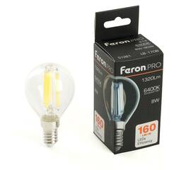 Лампа светодиодная Feron LB-1708 E14 8W 6400K 51261