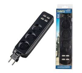 Удлинитель Uniel S-CT3-1,8U BLACK UL-00011137