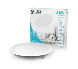 Встраиваемый светильник Gauss Elementary Downlight 997520224