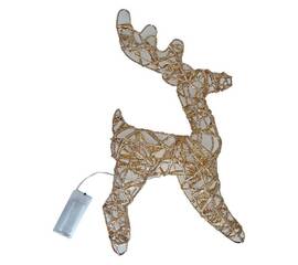 Светодиодная фигура Uniel ULD-M2430-030/STB/3AA WARM WHITE IP20 GOLDEN DEER UL-00012364