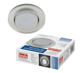 Встраиваемый светильник Fametto Luciole DLS-L156 GX53 GLASSY/CLEAR 3D
