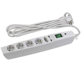 Сетевой фильтр Эра SFU-5es-2m-W C0043327