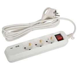Удлинитель электрический Эра UB-3es-3m-USB Б0052898
