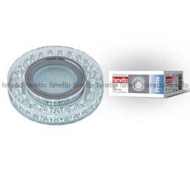 Встраиваемый светильник Fametto Peonia DLS-P102 GU5.3 CHROME/CLEAR