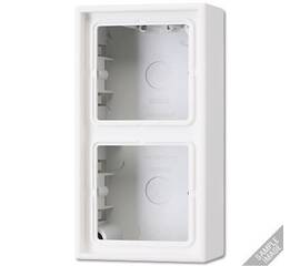 Коробка двухместная Jung LS582ASW