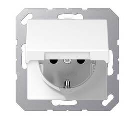Розетка штепсельная Schuko Jung A1520BFKIKLWW