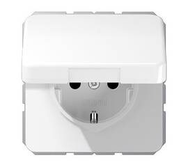 Розетка штепсельная Schuko Jung CD1520BFKLWW
