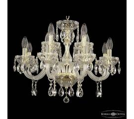 Подвесная люстра Bohemia Ivele Crystal 5417/8+4/195 G Clear/M-1G