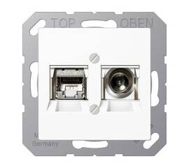 Розетка Smart TV Jung MMDA4521WW
