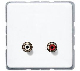 Розетка мультимедиа Jung MACD1021WW