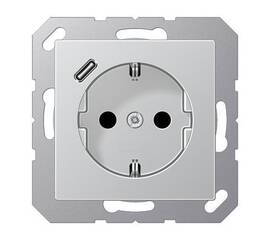 Розетка 2K+З USB Typ C Jung A1520-18CAL