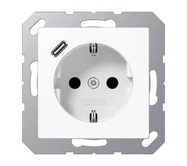 Розетка 2K+З USB Typ C Jung A1520-18CWW