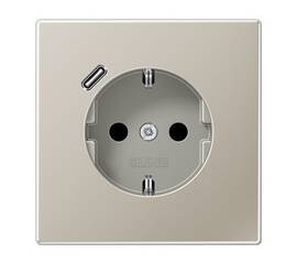 Розетка 2K+З USB Typ C Jung ES1520-18C
