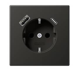 Розетка 2K+З USB Typ AC Jung AL1520-15CAAN