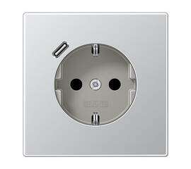 Розетка 2K+З USB Typ C Jung AL1520-18C