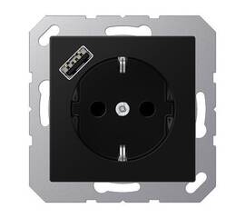 Розетка 2K+З Jung A1520-18ASWM