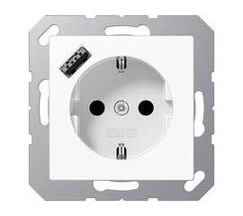 Розетка 2K+З USB Typ A Jung A1520-18AWW