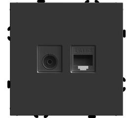 Розетка TV + компьютерная RJ-45 Stekker RST00-5106-05 Эмили 49846