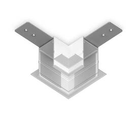 Коннектор угловой Ambrella Light Magnetic 220V GL1039
