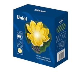 Светильник на солнечной батарее Uniel USL-S-827/PT060 YELLOW WATERLILY UL-00011600