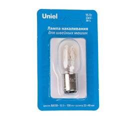 Лампа накаливания Uniel IL-F22-CL-15/BA15D UL-00010984