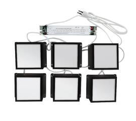 Встраиваемый светильник Uniel ULP-1010 42W/4000К IP40 GRILYATO OPAL BLACK KIT06 UL-00012447