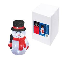 Фигура снеговик Uniel ULD-M1827-030/STA WHITE IP20 SNOWMAN-3 11034
