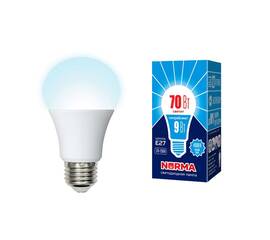 Лампа светодиодная Volpe Norma LED-A60-9W/4000K/E27/FR/NR картон UL-00005623