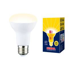 Лампа светодиодная Volpe Norma LED-R63-11W/3000K/E27/FR/NR картон UL-00005774