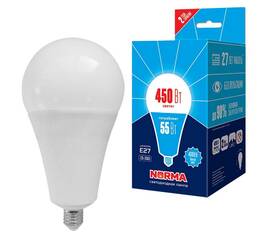 Лампа светодиодная Volpe Norma LED-A140-55W/4000K/E27/FR/NR картон UL-00005614